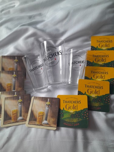 Thatchers glasses and mats - thatchers,