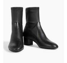 NEW Stuart Weitzman Sofia 50 Stretch Leather Bootie BLACK SIZE 8 Ret $650