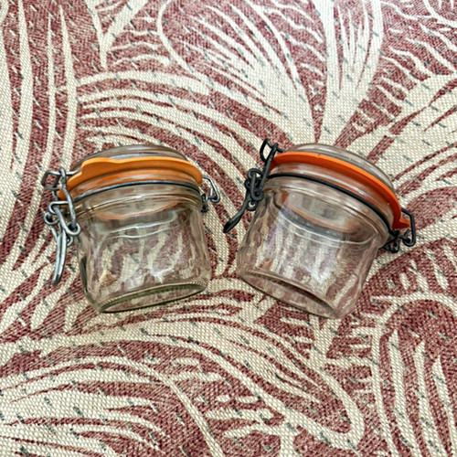 Small glass clip top - 2x,