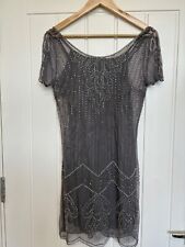 BNWT M&CO Sequined Vintage Style Silver Grey Cocktail Dress, UK Size 10, RRP £85
