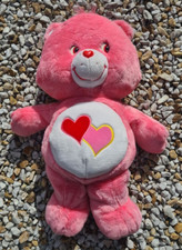 Extra LARGE JUMBO Care Bears PINK LOVE A LOT Heart BEAR STUFFED ANIMAL TOY 2002