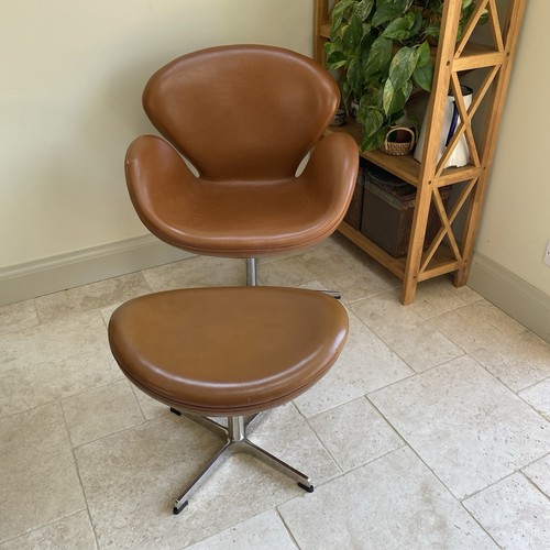 Retro swan style swivel lounge - style,