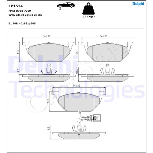 Delphi disc brake - delphi,
