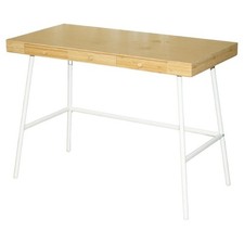 SMALL BAMBOO WOOD THREE DRAWER OFFICE DESK IDEAL FOR CHILDRENS ROOMS