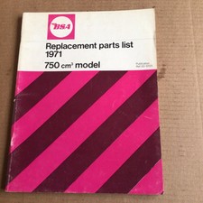 BSA ROCKET 3 PARTS BOOK 1971 MODELS