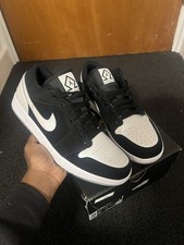 Jordan 1 Low SE Diamond Black/White Men’s Uk Size 8.5 Brand New with Box