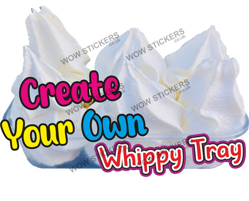 Ice cream van sticker - cream,