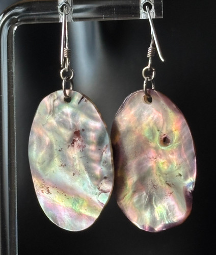 Pair sterling silver - silver, hook