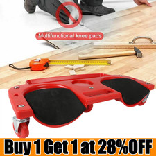 Rolling Padded Knee Protection Pad (Kneeling Board Mat Wheels Kneeboard) 50X25CM