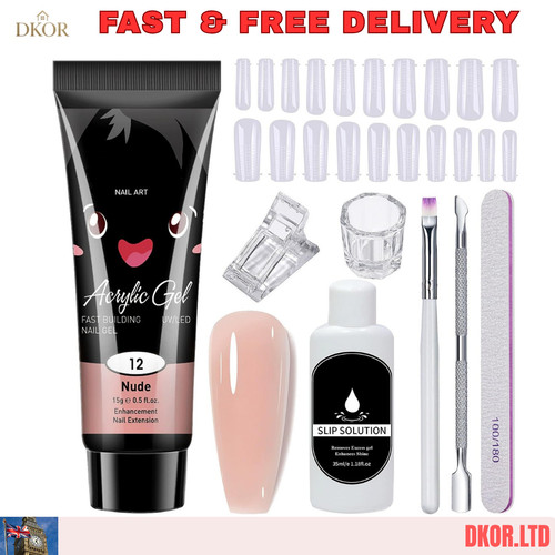 8pcs poly gel nail kit - 8pcs,