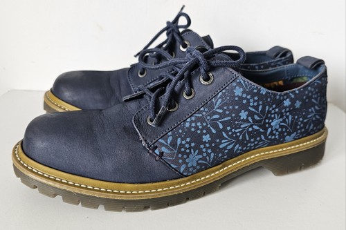 Blue floral leather lace - , up