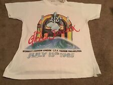 Original vintage Official UK Live Aid T shirt July 13th 1985 Wembley Stadium 