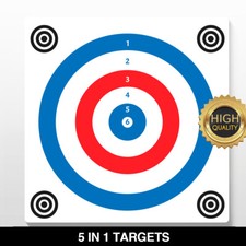 5 IN 1 TARGETS Airgun Rifle Pistol 22 177 Target Shooting Air Gun 14cm