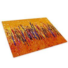 Orange Blue Red Paint Glass