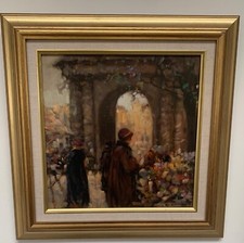 Lady Selling Flowers By Ken