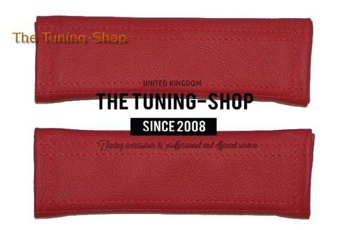 Seat belt covers pads red - seat,
