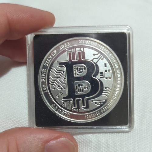 Bitcoin 1oz fine silver coin - 1oz,