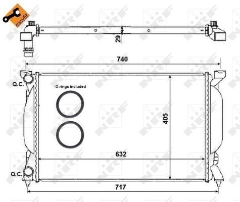 Nrf radiator for audi tfsi - radiator,