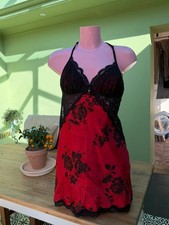 Vintage y2k red satin lace - y2k,