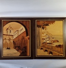 Vintage pair of Marquetry