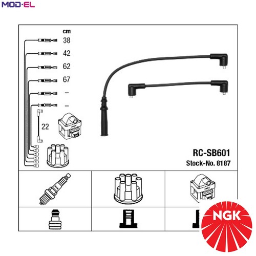Ignition cable kit 8187 for - 8187,