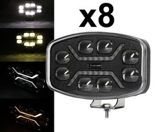 8x LED Driving Spot Lights