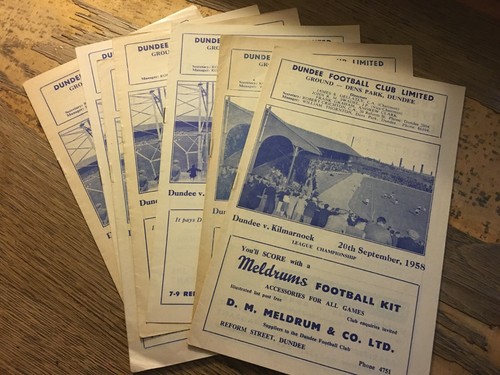 Dundee home programmes 1950s - dundee,