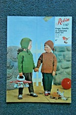 Boys / Girls  Jacket and Jersey  ORIGINAL Robin 1656 Early 1960`s Double Knit