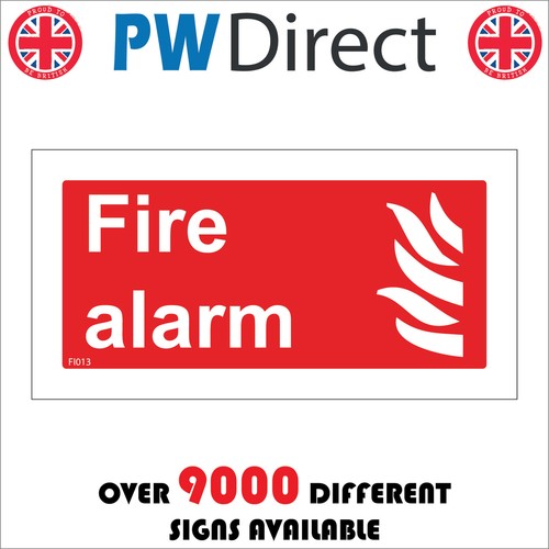 Fi013 fire alarm sign call - fi013,