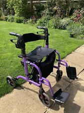 Aidapt Duo Deluxe 2 in 1 Rollator and Transit Chair - Purple (VP184PURPLE)