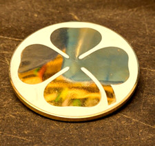 Genuine NOS ALFA ROMEO 1750 GTV GOLD CLOVERLEAF C-POST BADGE selling each