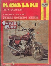 KAWASAKI Z1,Z1A,Z1B,Z900,Z1000 HAYNES WORKSHOP MANUAL 1972-1977