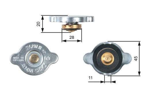 Radiator cap fits ford geo - radiator,