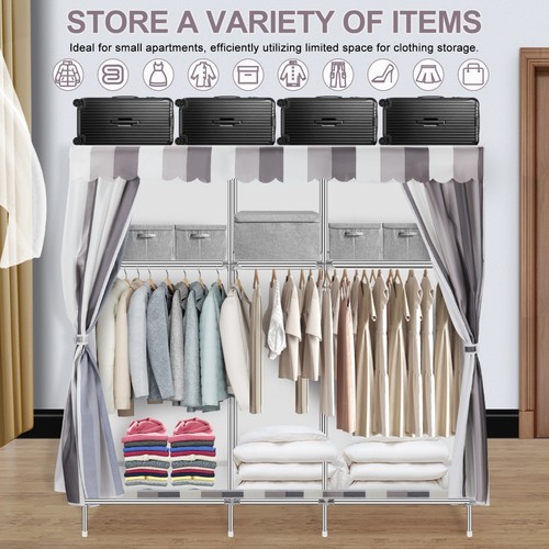 Fabric wardrobe large portable - wardrobe,