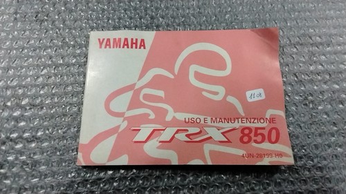Yamaha trx 850 - yamaha, owner's