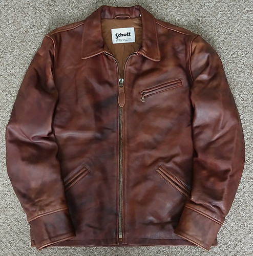 Superb schott leather jacket - jacket,