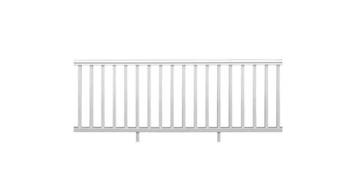8ft white rail kit - 8ft, x