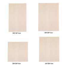 5x Wood Sheets Unfinished DIY Projects Arts Crafts for Ship Boat House