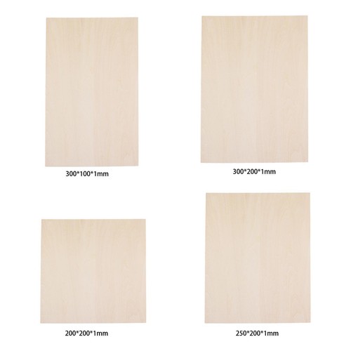 Wood sheets unfinished diy - 5x,
