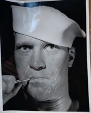 WWII US Navy Sailor Sweating w