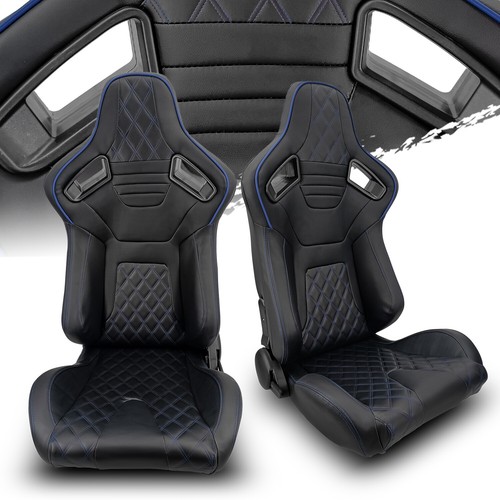 Black pvc leather blue - pvc, leather/blue