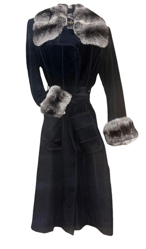 Fendi coat chinchilla fur - chinchilla,