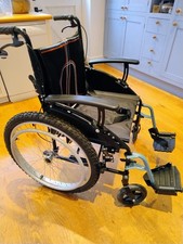 All Terrain Folding Outdoor Wheelchair Wide 20 inch Seat Chunky Pneumatic Tyres