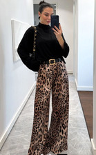 Zara Satin Wide Leg Trousers