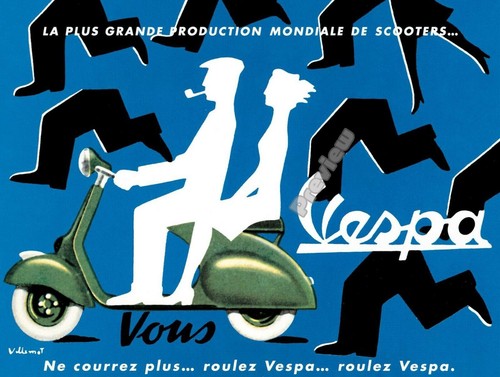 Vintage 1954 vespa italia - 1954,