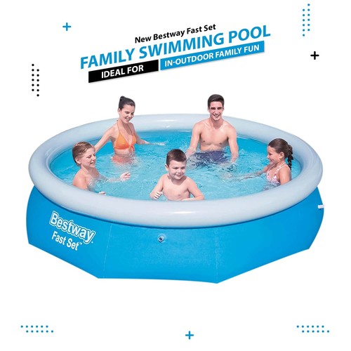 Bestway 10ft fast set family - set,