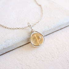Citrine Pendant Silver