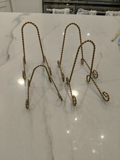 4 Vtg Old Easel Stand Twisted