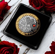 HAPPY VALENTINE'S DAY 'I Love You' Commemorative Coin. Cased. Gift/Present. Gem