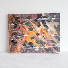 Vintage Abstract Impasto Oil